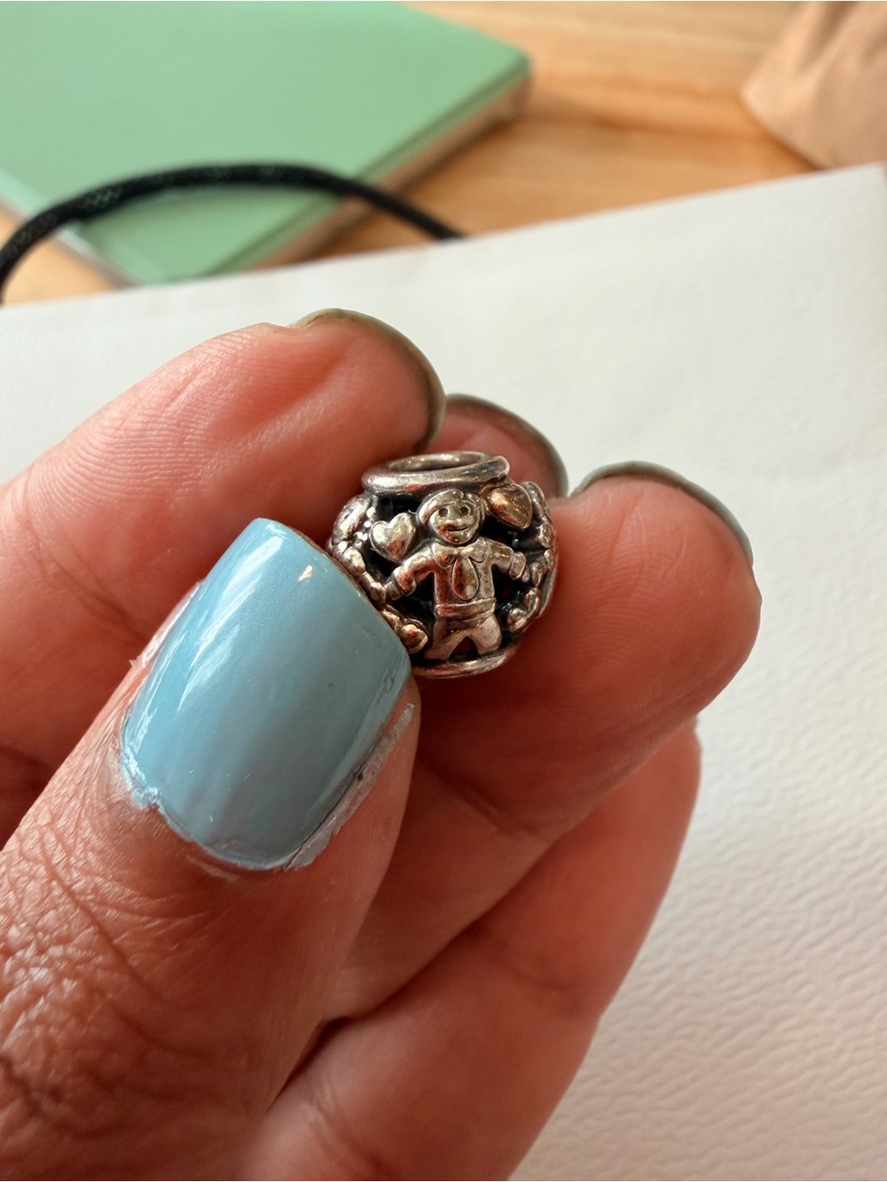 Pandora Silver and Gold Family Charm Bead